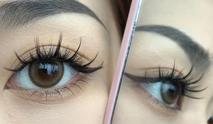 How to stop being beautiful _after you've tried premade fan lashes